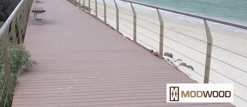 Modwood Decking eco friendly, low maintenance decking available from Tradeware Building Supplies, Chandler, Brisbane