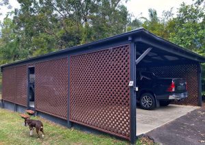 Lattice Enclosed Carport_Tradeware Building Supplies