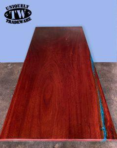 Blue Gum Timber Slabs with Resin available from Tradeware Building Supplies, Chandler, Brisbane. 