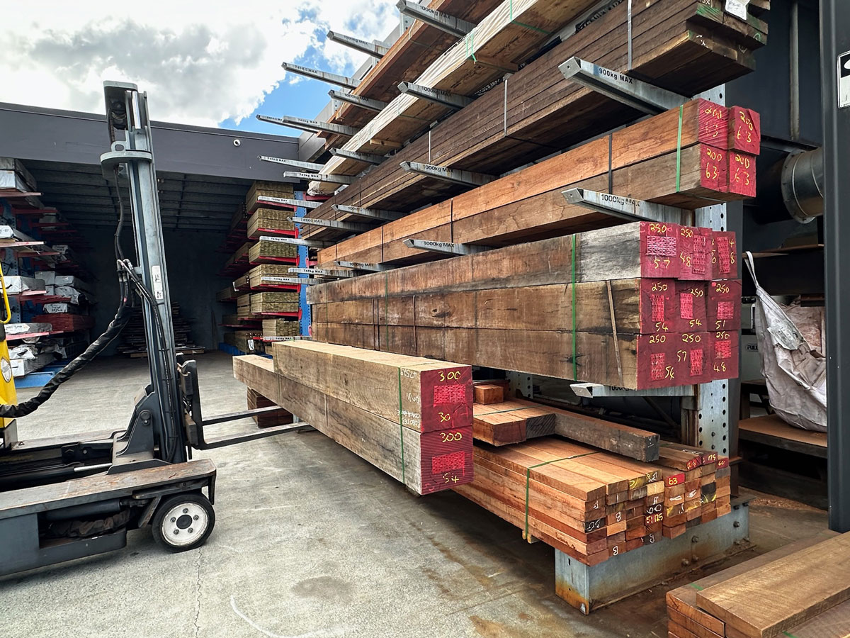 Large hardwood posts in Brisbane at Tradeware Building Supplies, Chandler, Brisbane