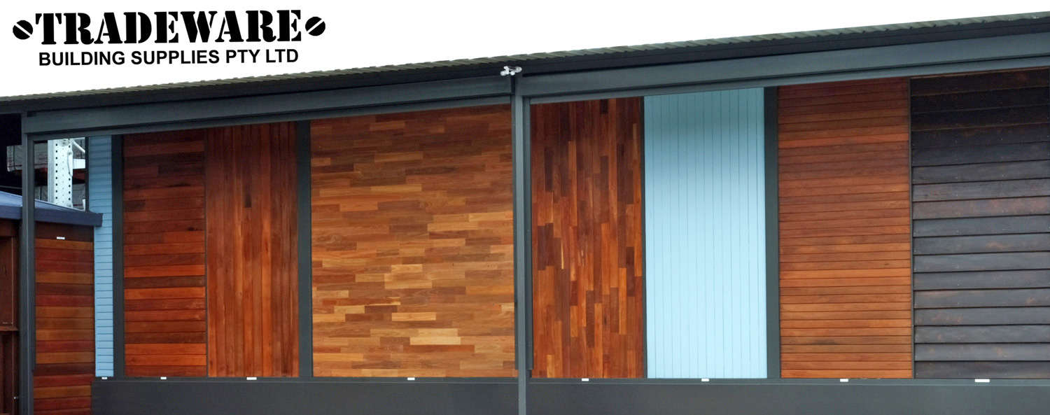 Timber display at Tradeware Building Supplies