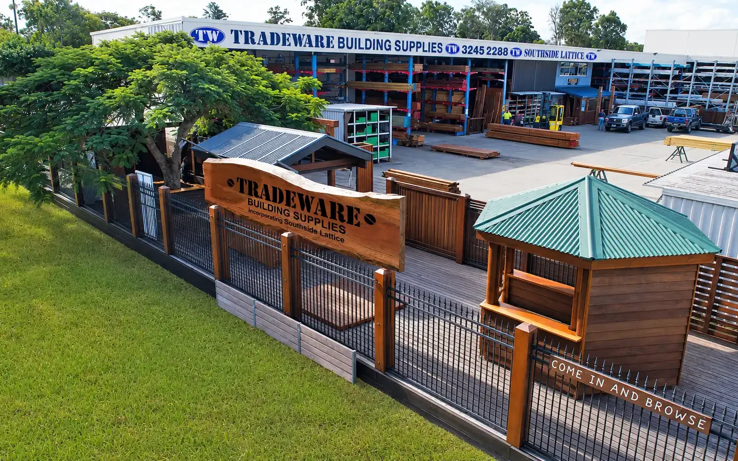Tradeware Building Supplies is Brisbane's Best Quality Timber & Hardwood, Cumaru, Pine, Merbau, Kwila, Decking, Fencing & Landscaping materials Brisbane's Best Quality Timber & Hardwood, Cumaru, Pine, Merbau, Kwila, Decking, Fencing & Landscaping materials