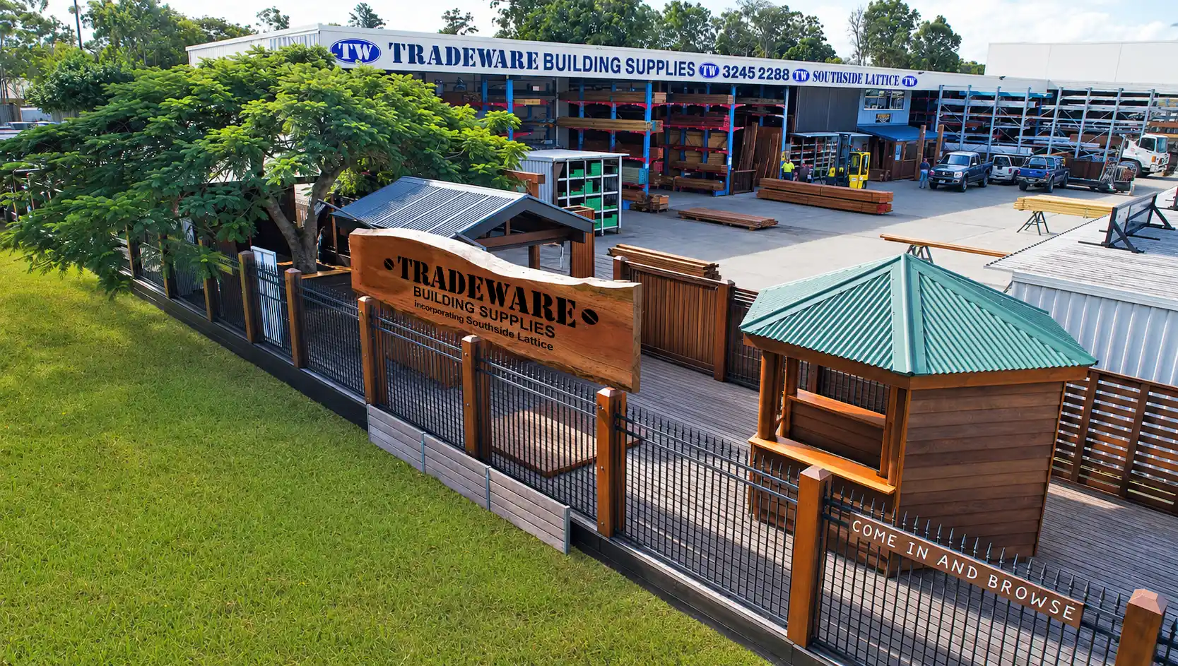 Tradeware Building Supplies is a supplier of  timber, building materials including hardwood, cumaru, pine, merbau timbers. 